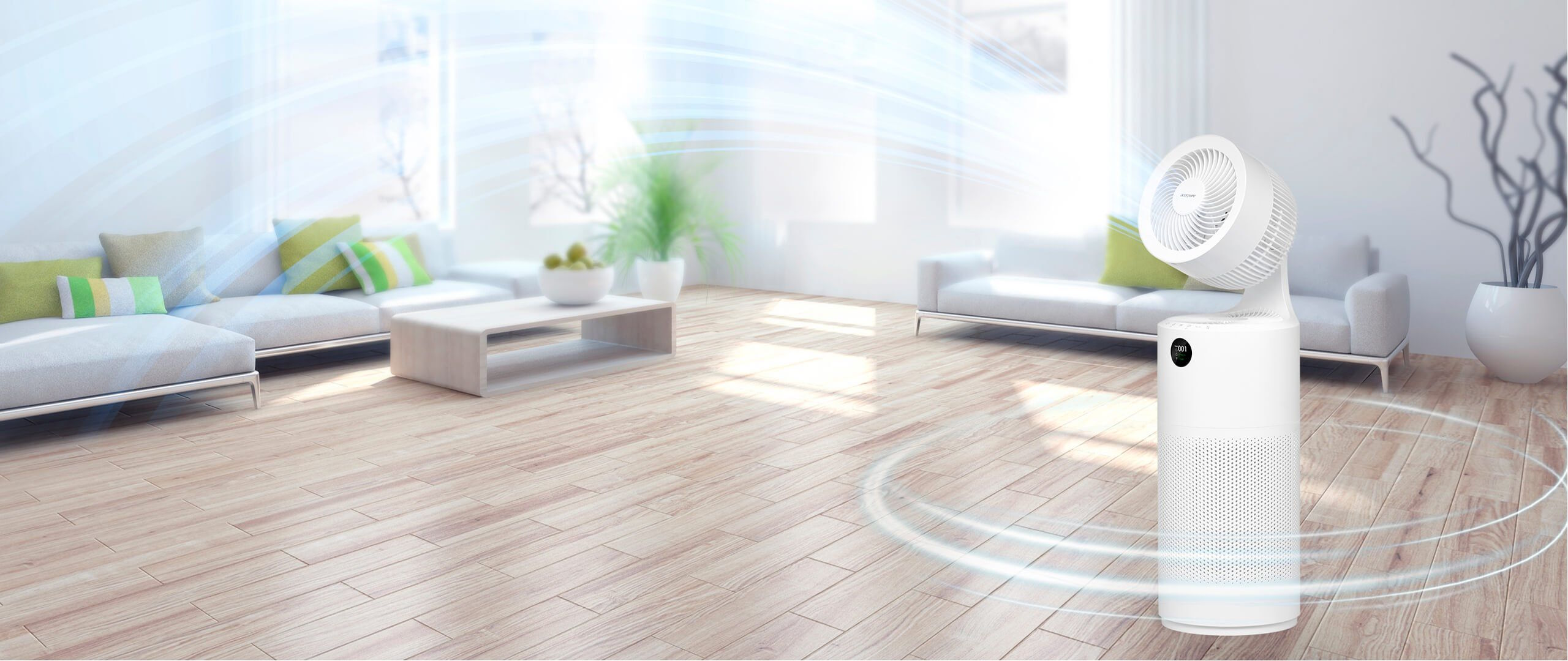 Máy lọc không khí kết hợp quạt đối lưu Acerpure Cool C2-UVC AC553-50W