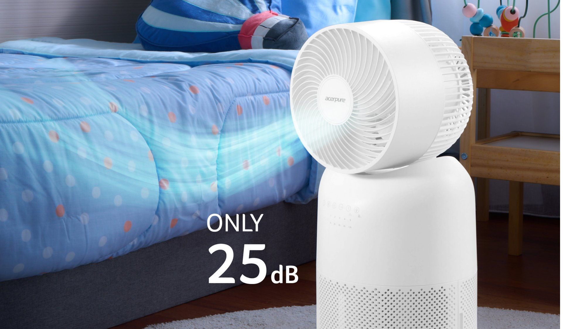 Máy lọc không khí kết hợp quạt đối lưu Acerpure