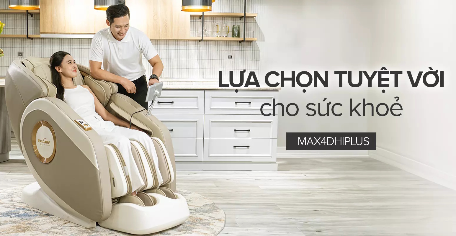 Ghế massage toàn thân AI Maxcare Max4D HiPlus Ghế massage toàn thân AI Maxcare Max4D HiPlus