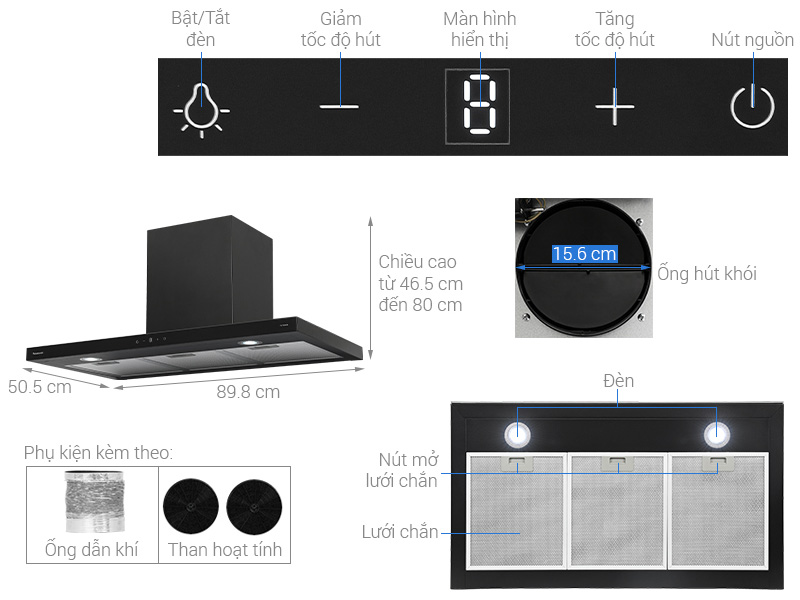 Máy hút mùi Panasonic chữ T FV-TX9ADBYUE