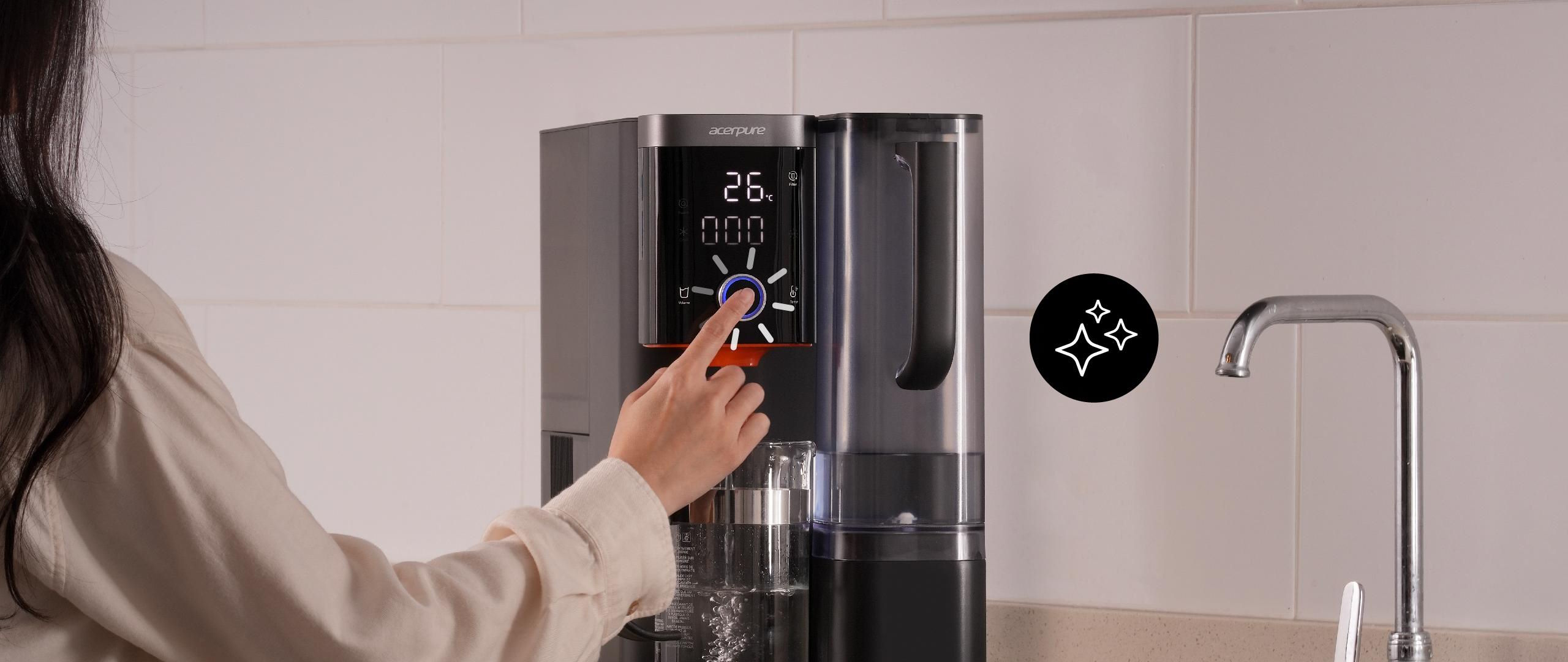 Công nghệ tự làm sạch Smart Wash – Vận hành thông minh, bền bỉ Máy lọc nước RO Acerpure Aqua WP5 WP744-40B