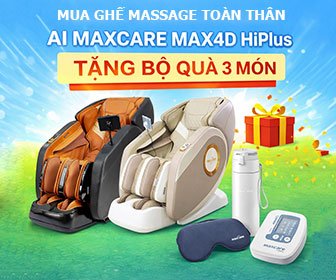 Tặng bộ quà 3 món khi mua ghế massage Maxcare AI Maxcare Max4D HiPlus