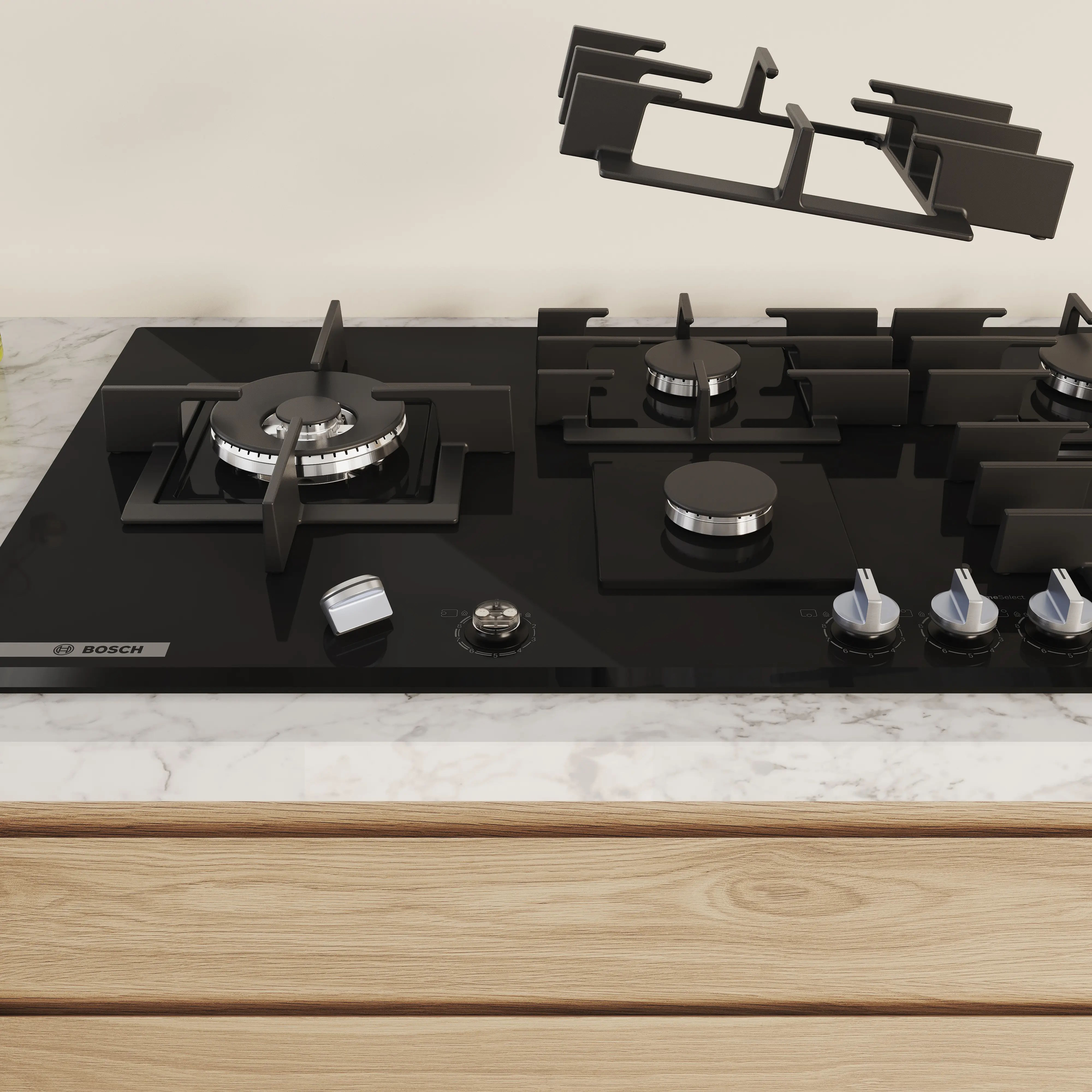 Dễ dàng vệ sinh – Tiết kiệm thời gian cho người nội trợ Bếp gas Bosch