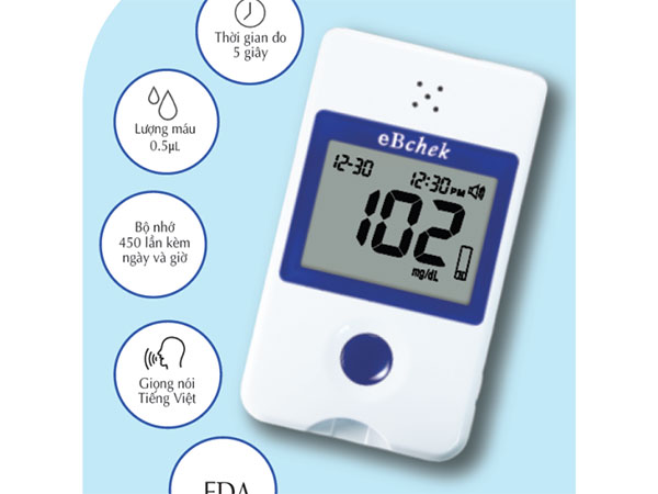 Máy đo đường huyết có 2 đơn vị đo Máy đo đường huyết