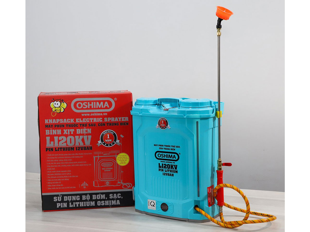 Máy phun thuốc trừ sâu, côn trùng điện Oshima Li20KV