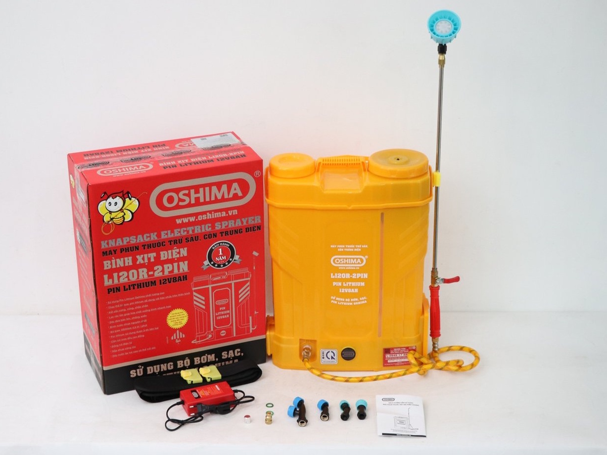 Máy phun thuốc trừ sâu, côn trùng điện Oshima Li20R