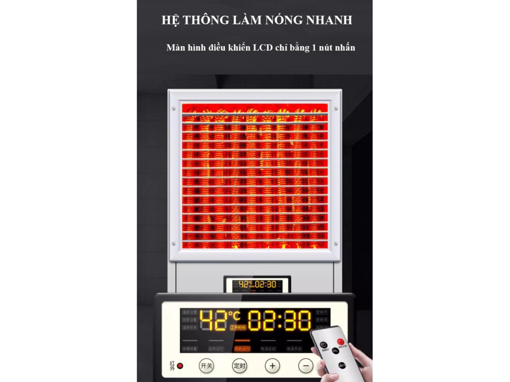 Máy sưởi công nghiệp Mitsuta có hệ thống làm nóng nhanh Máy sưởi công nghiệp Mitsuta