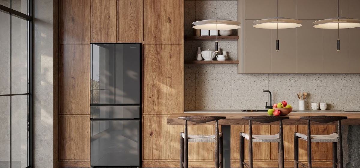 Thiết kế Multi Door 4 cánh mặt kính – Đẳng cấp và tiện nghi Tủ lạnh Panasonic Inverter 545 lít NR-YW590XJKV