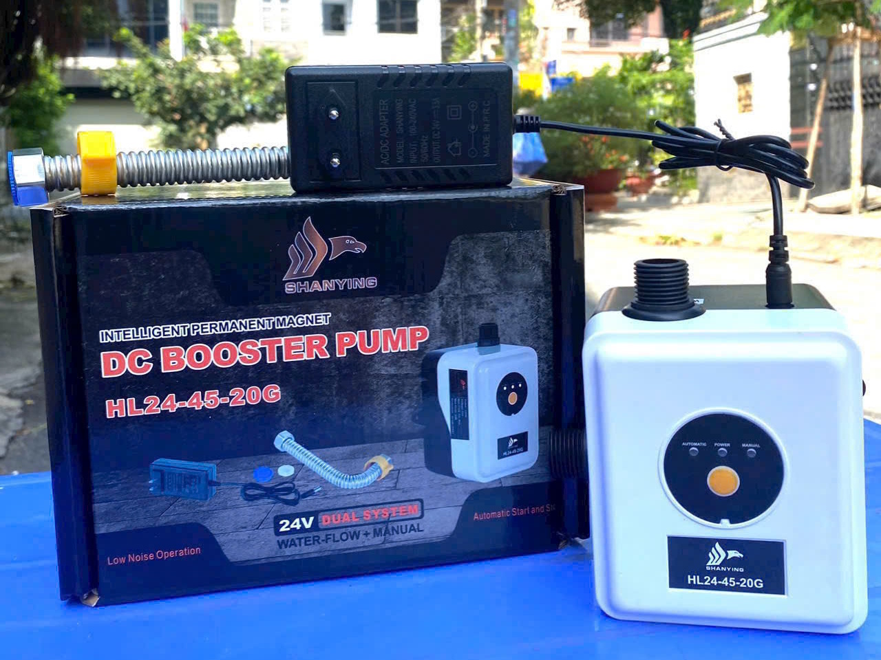 ShanYing HL24-45-20G hỗ trợ tăng áp cho vòi sen, máy giặt, bình nóng lạnh ShanYing HL24-45-20G