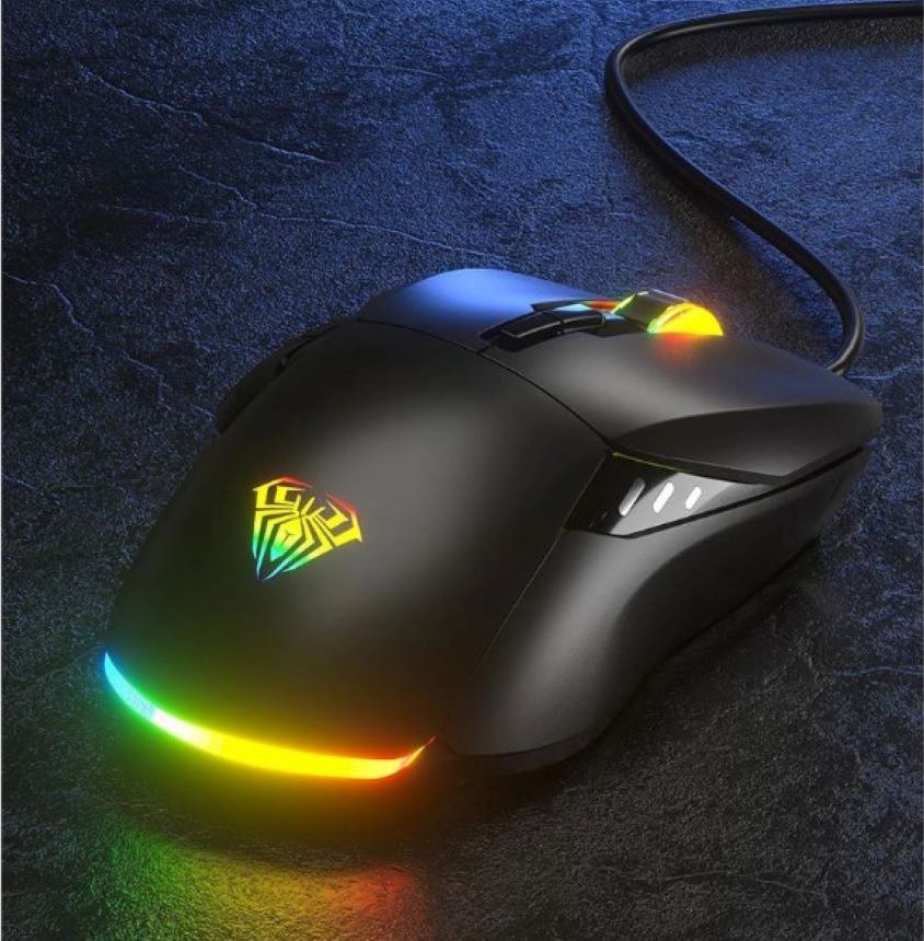 Kết nối USB có dây ổn định – Dây dài 1.5 mét tiện lợi Chuột gaming có dây Aula F815