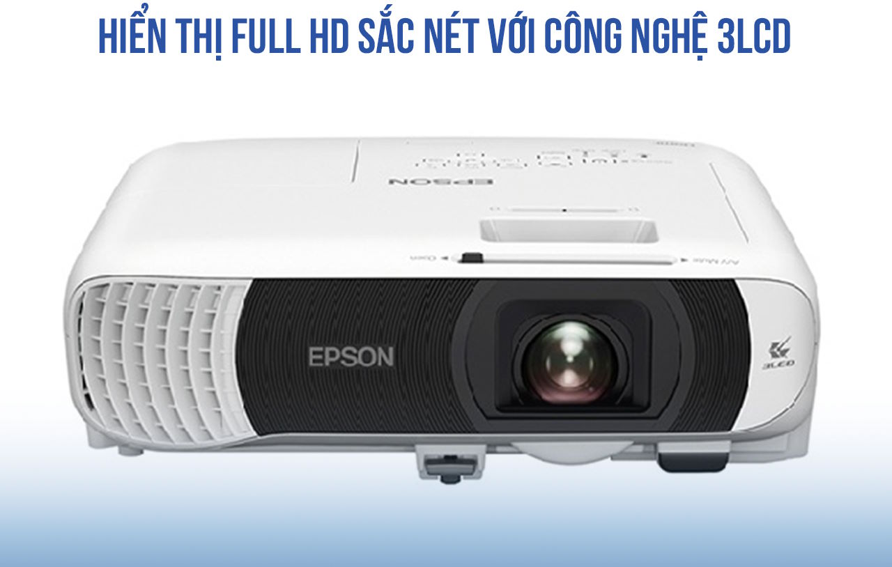 Hình ảnh Full HD sắc nét với công nghệ 3LCD độc quyền Máy chiếu Epson EB-FH54