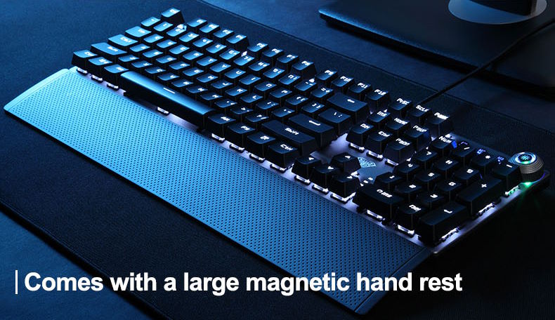 Thiết kế fullsize 104 phím – Đầy đủ cho mọi nhu cầu sử dụng Bàn phím cơ gaming có dây Aula F2058