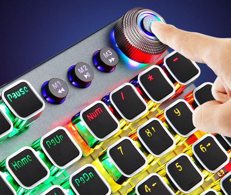 Hệ thống LED RGB 22 chế độ – Tùy chỉnh linh hoạt theo phong cách cá nhân Bàn phím cơ gaming Aula F2058