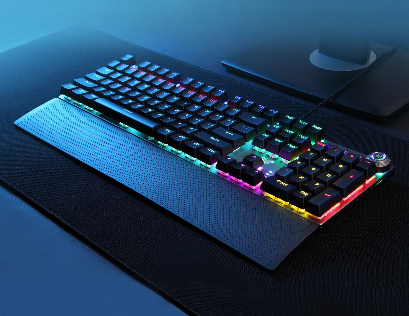 Keycap ABS dày dặn, khắc laser bền đẹp theo thời gian Bàn phím gaming Aula F2058