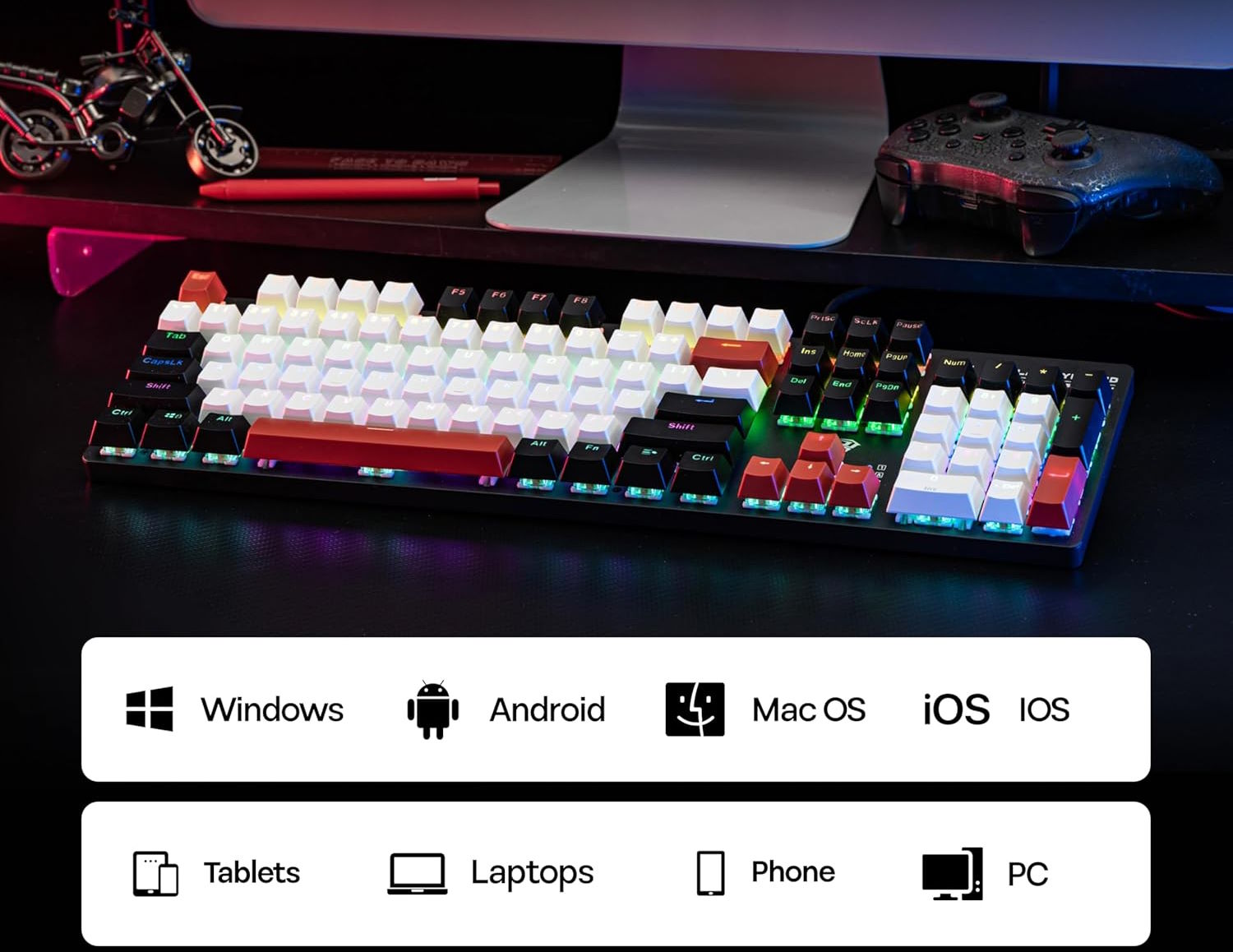 Tương thích tốt, phụ kiện đi kèm tiện lợi Aula S500