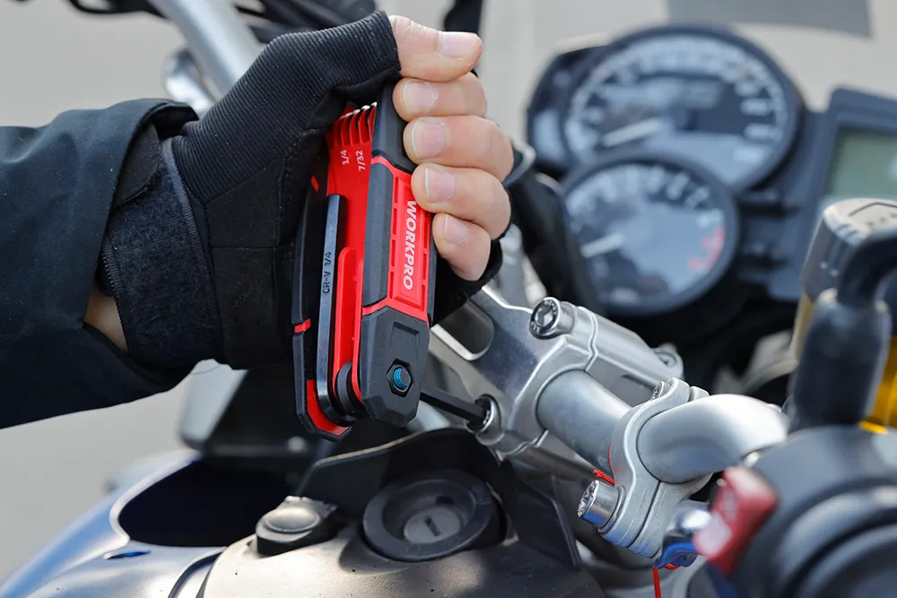 Đầy đủ kích thước hệ Inch thông dụng Bộ lục giác gấp gọn Workpro WP222029