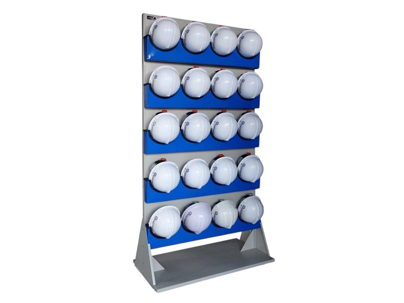 Kệ treo mũ bảo hộ lao động 20 nón QT-BBH01-20 Kệ treo mũ bảo hộ lao động 20 nón QT-BBH01-20