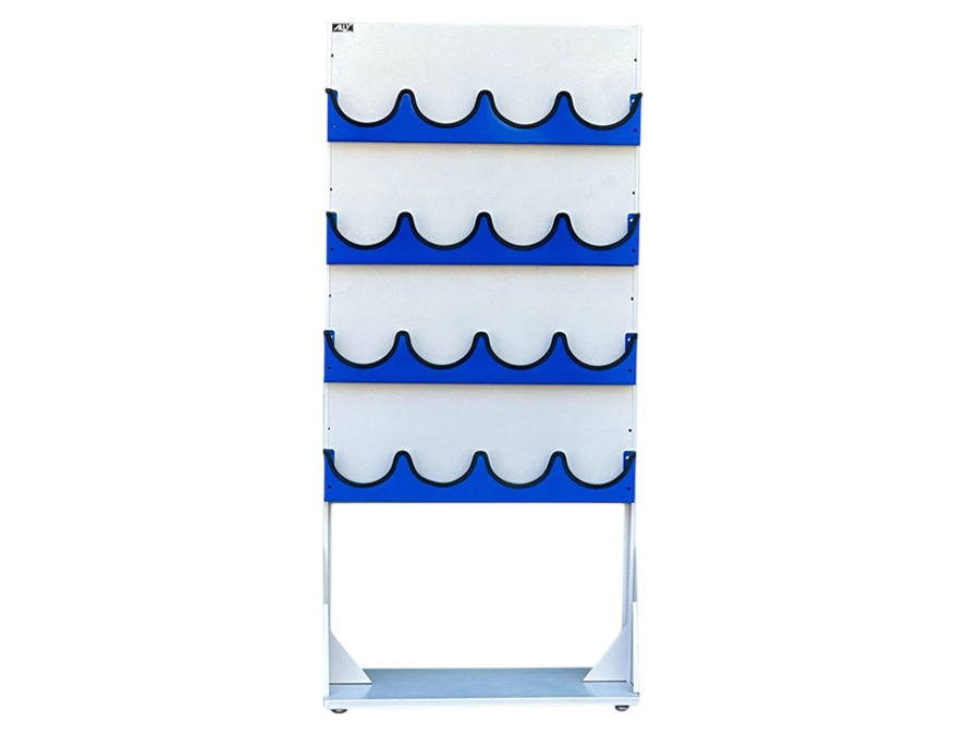 Kệ treo nón bảo hộ lao động 16 nón Ally QT-BBH01-16 Kệ treo nón bảo hộ lao động 16 nón Ally QT-BBH01-16