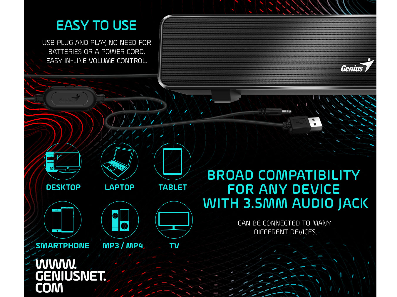 Loa thanh kết nối được nhiều thiết bị Loa thanh