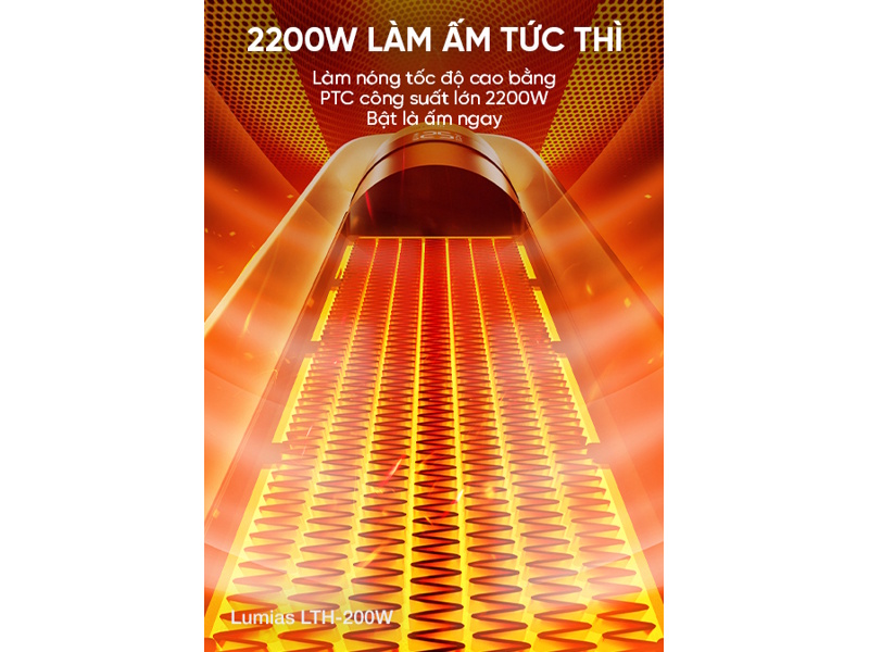 Quạt tháp 2 chiều sưởi ấm và làm mát 