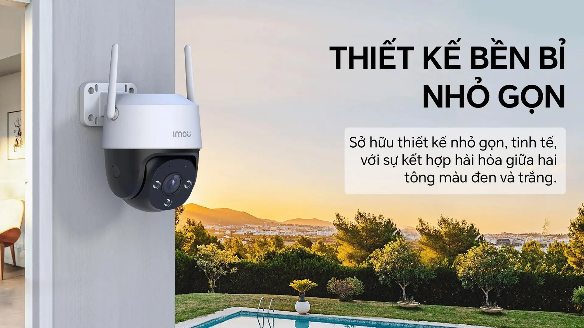 Thiết kế nhỏ gọn, bền bỉ – Hoạt động ổn định ngoài trời Camera wifi Full Color IMOU IPC-S51FEP (Cruiser SE+ 5MP)