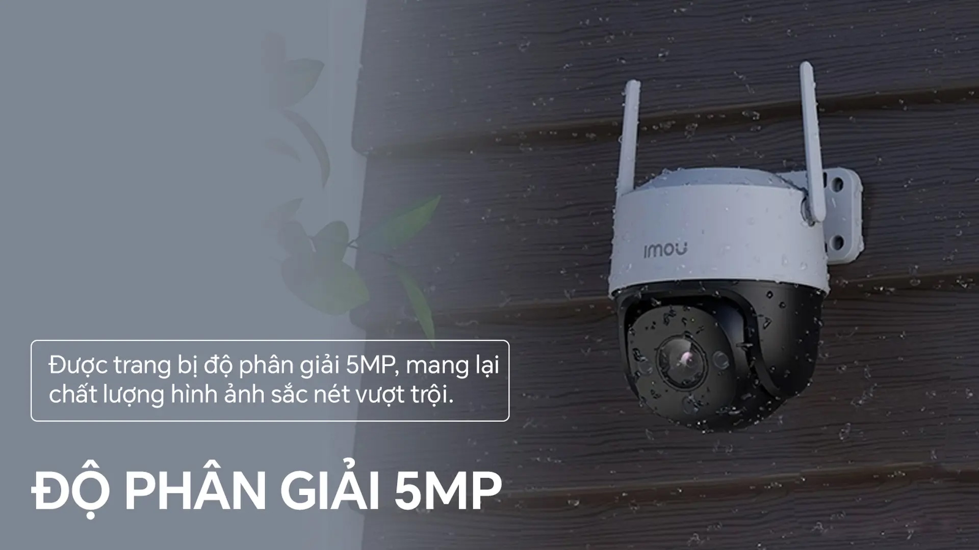 Độ phân giải 5MP – Hình ảnh sắc nét đến từng chi tiết Camera wifi Full Color IMOU IPC-S51FEP