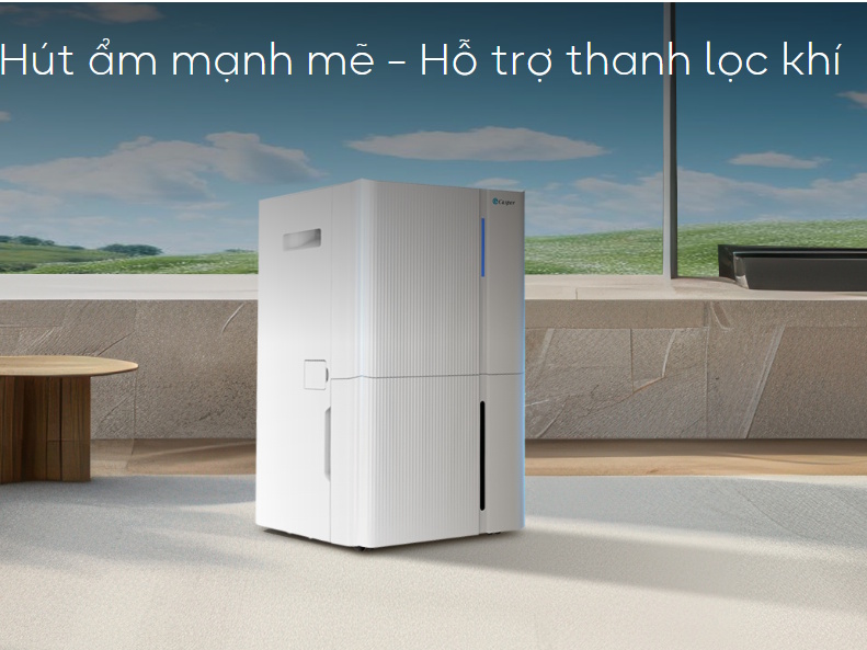 Máy hút ẩm có công suất hút ẩm mạnh mẽ 30 lít/ngày Máy hút ẩm Casper