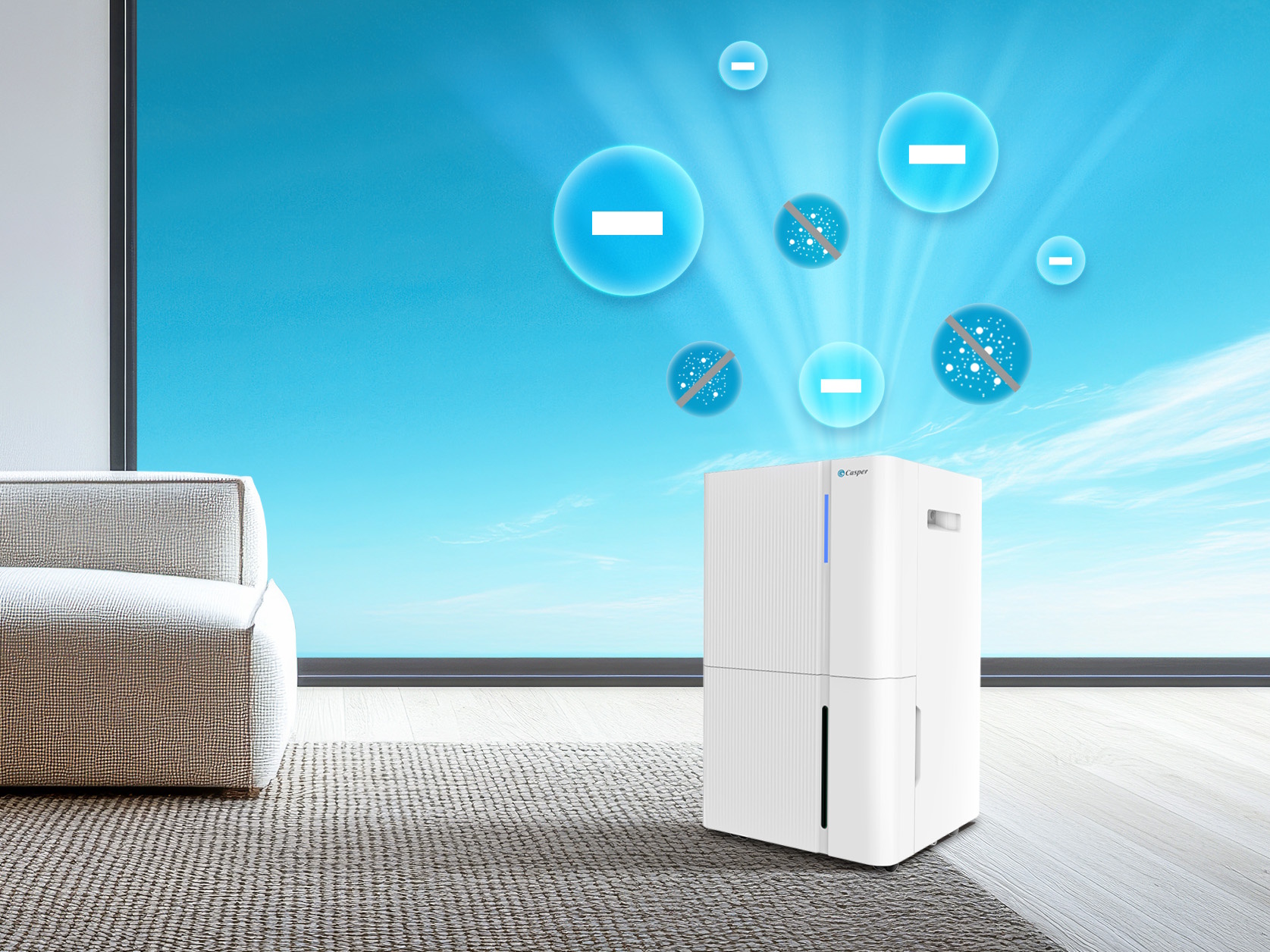 DE-30L1 lọc không khí bằng công nghệ ionizer DE-30L1