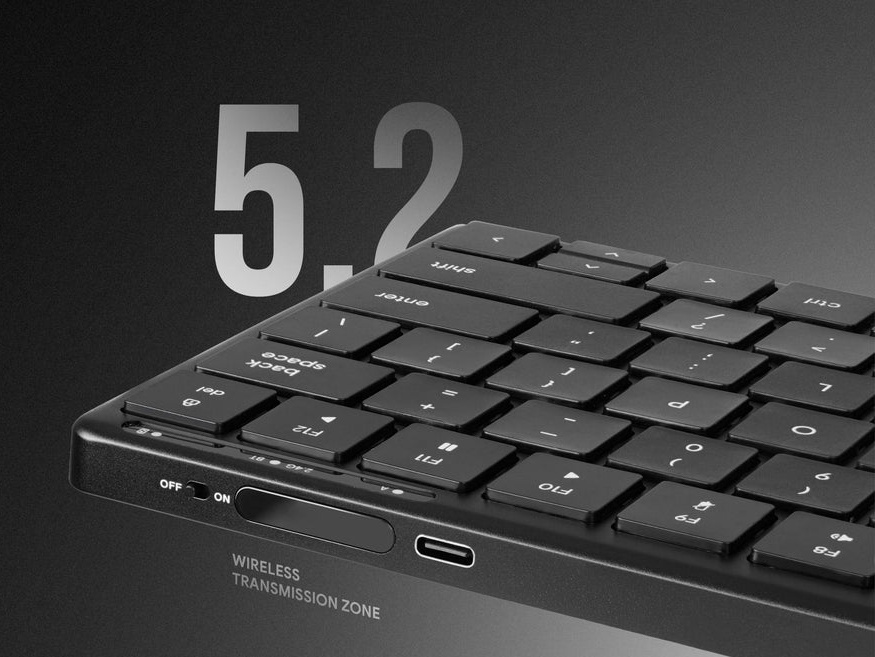 Bàn phím không dây HyperWork HyperOne có kết nối Bluetooth 5.2 Bàn phím không dây HyperWork HyperOne