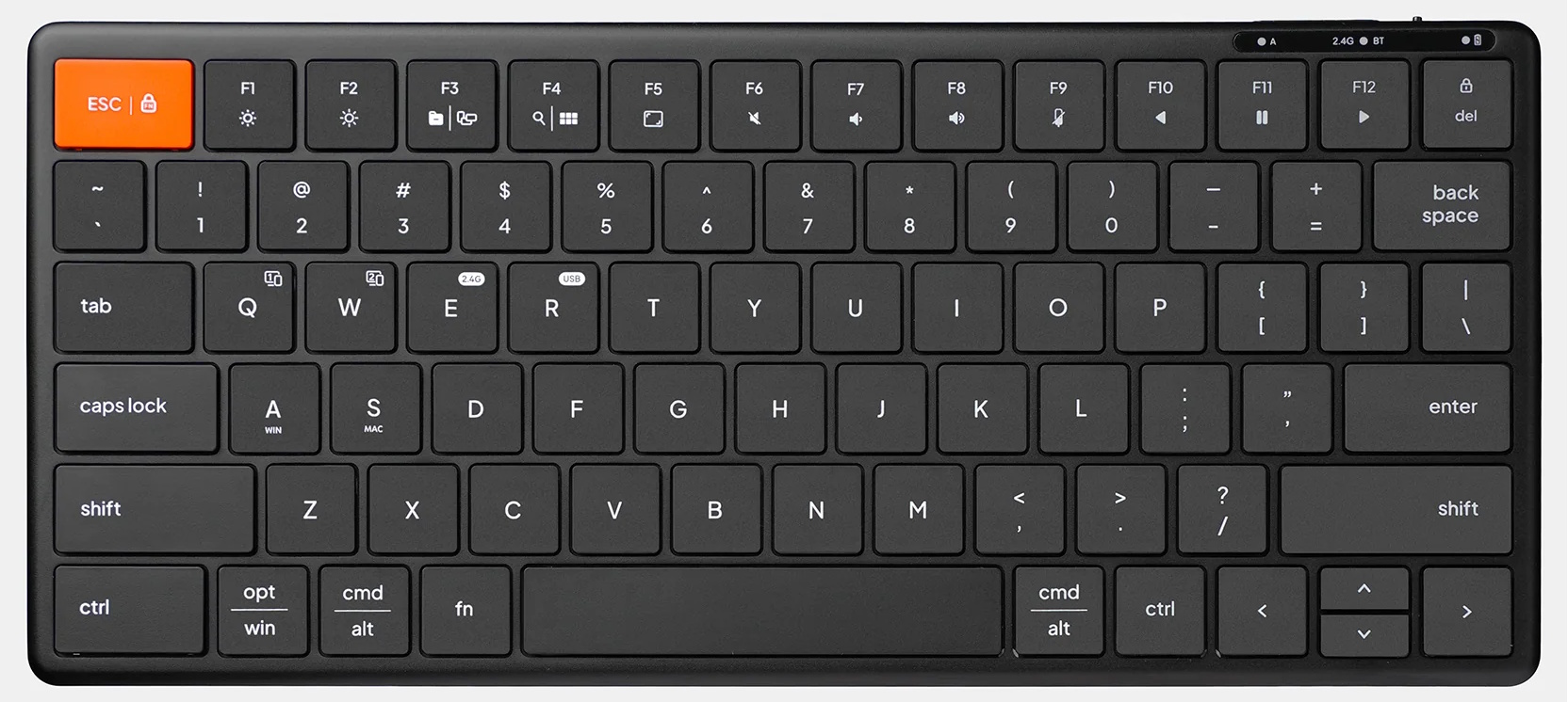 Bàn phím không dây có khung và đáy bằng nhôm Bàn phím không dây