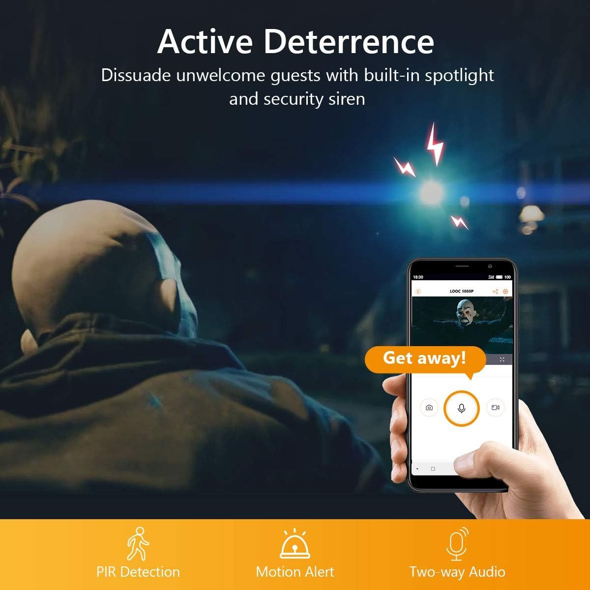 Bảo mật chủ động với cảm biến PIR và còi báo động Camera IP Imou IPC-C26EP