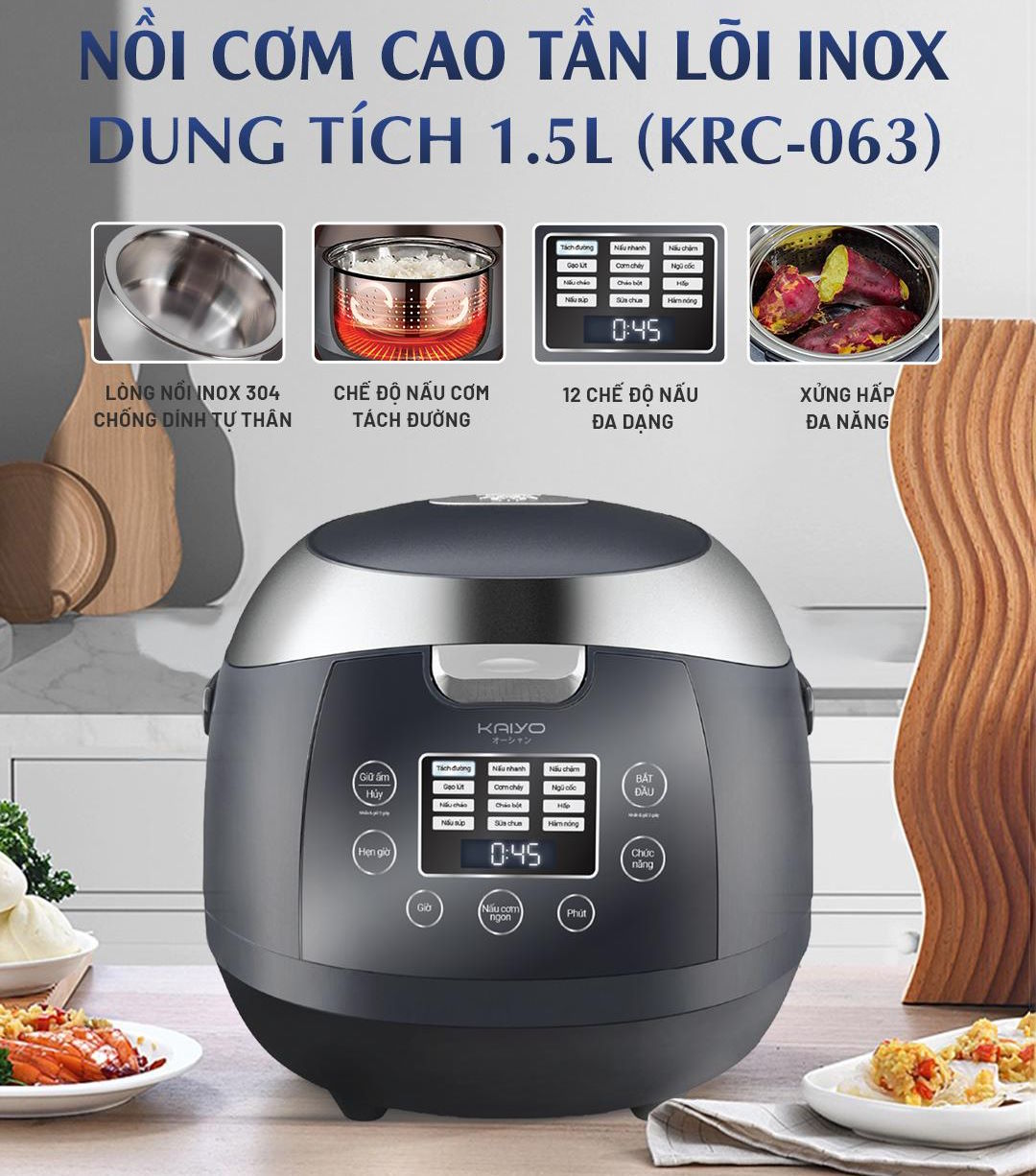 Màn hình LED tiếng Việt – Dễ dùng, thao tác nhanh chóng Kaiyo KRC-0634