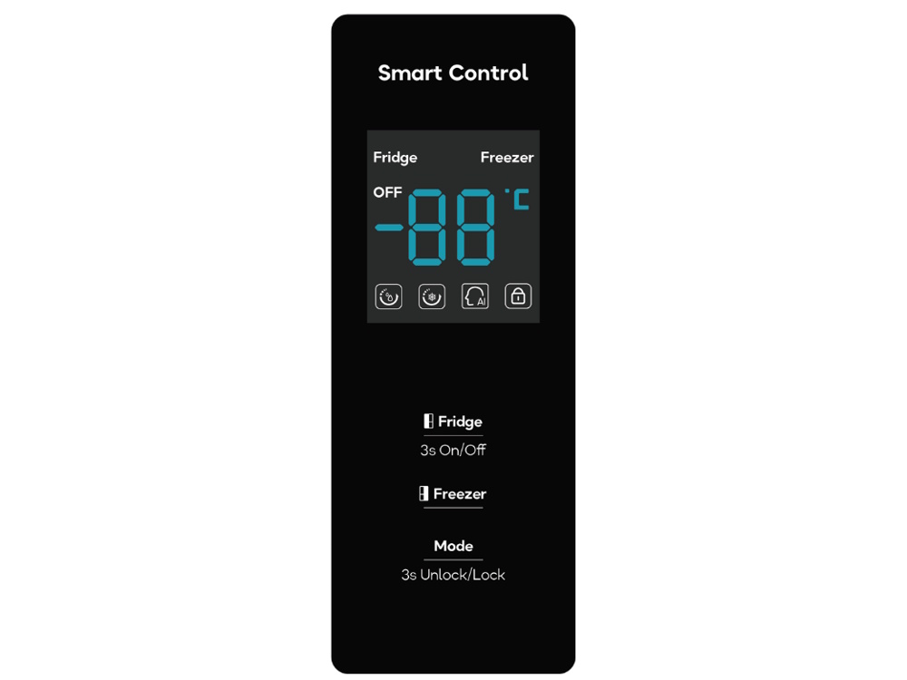 Tủ lạnh Casper RS-D530SBS có bảng điều khiển bên ngoài Tủ lạnh Casper RS-D530SBS