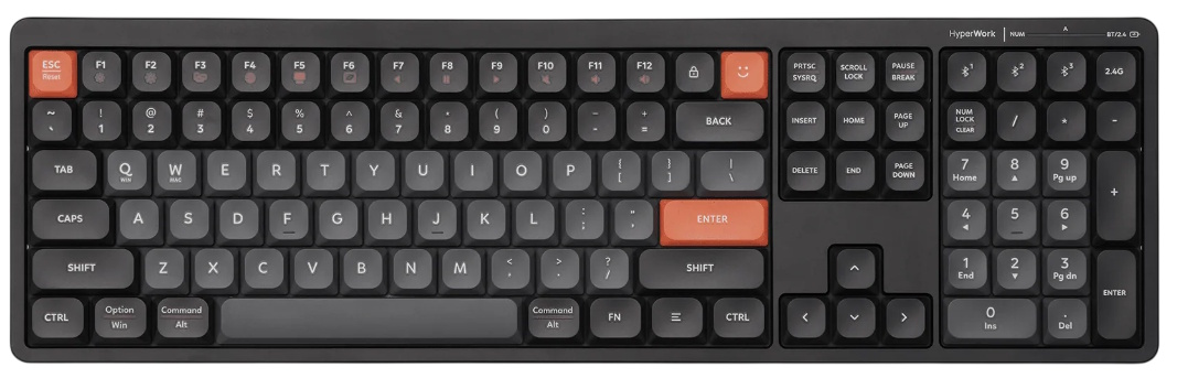 Bàn phím không dây HyperWork SilentKey HPW-TS01 Bàn phím không dây HyperWork SilentKey HPW-TS01