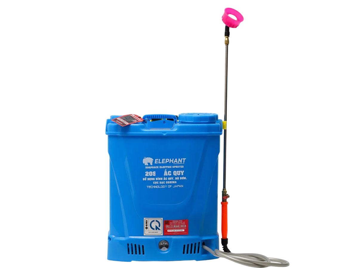 Bình xịt điện Elephant làm từ nhựa bền đẹp Bình xịt điện Elephant