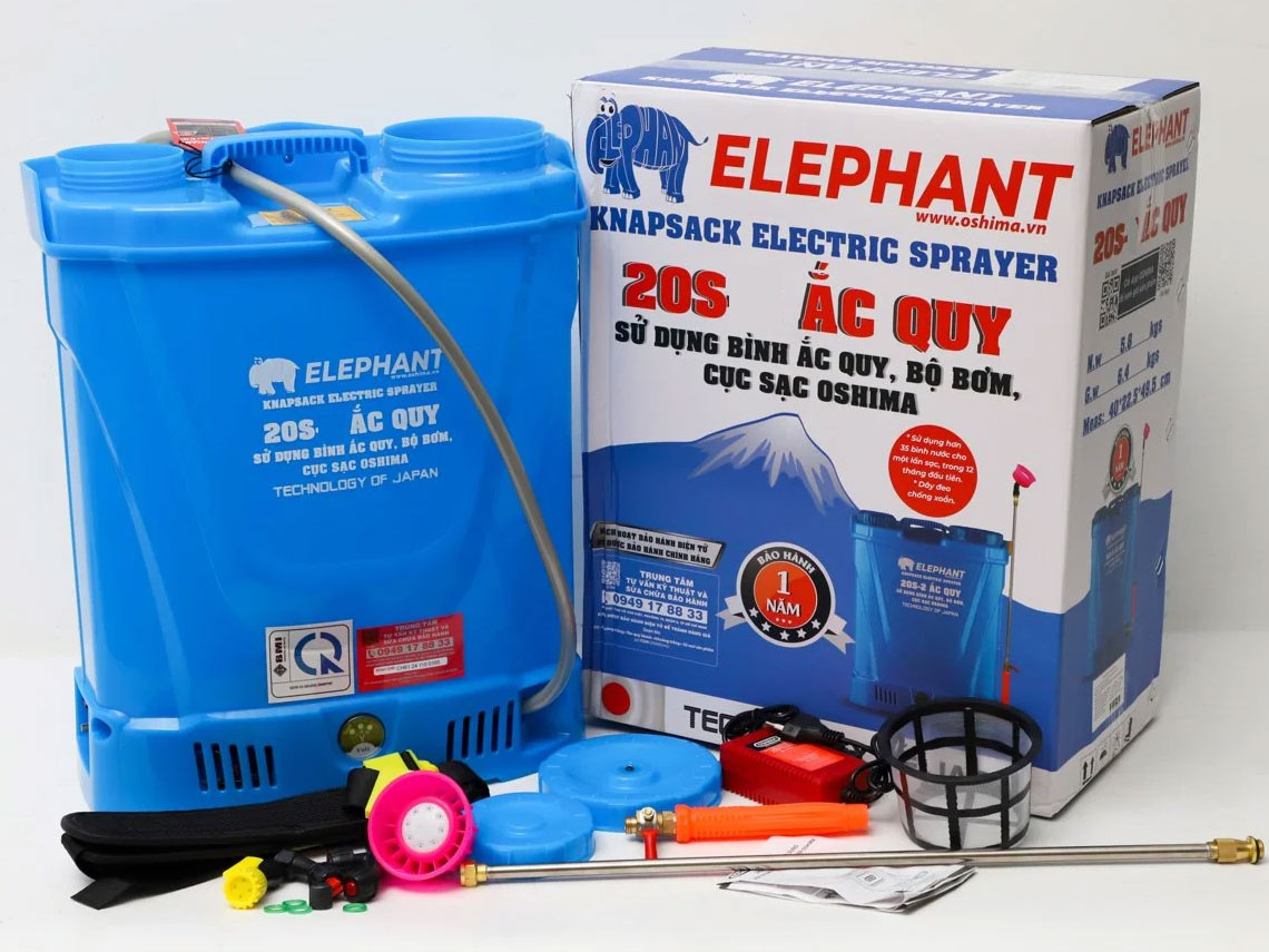 Elephant 20S có đầy đủ phụ kiện Elephant 20S
