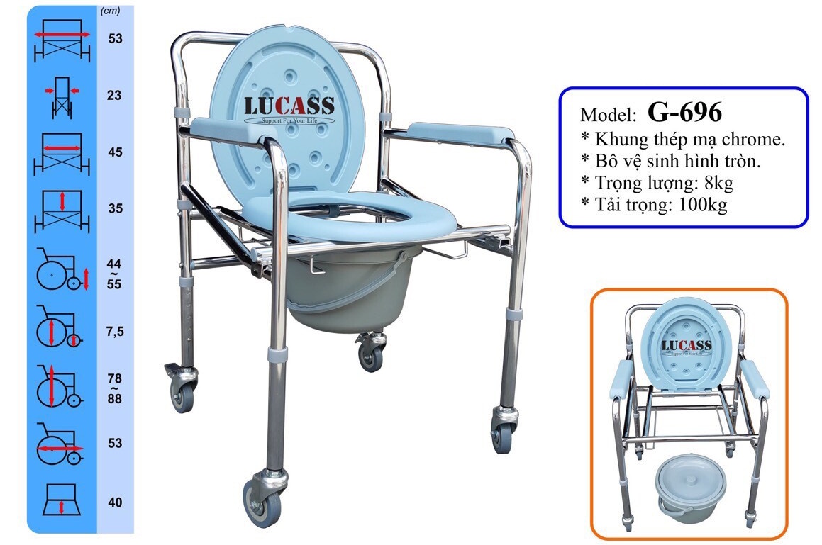 Ghế bô vệ sinh Lucass G-96 (G-696)