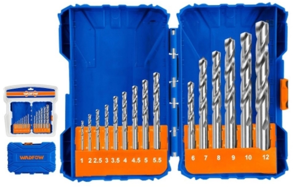 Bộ 15 mũi khoan kim loại HSS M2 Wadfow WTD6525