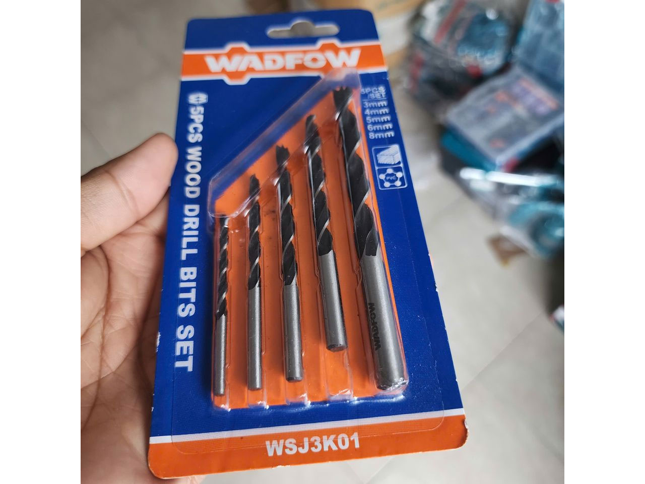 Bộ 5 mũi khoan gỗ Wadfow WSJ3K01