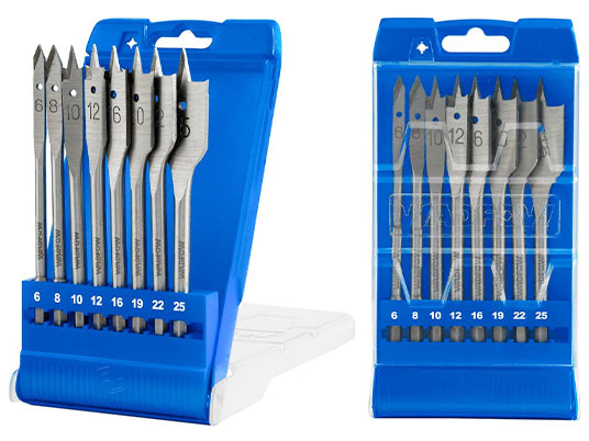 Bộ 8 mũi khoan gỗ đuôi dẹp Wadfow WWF6B08