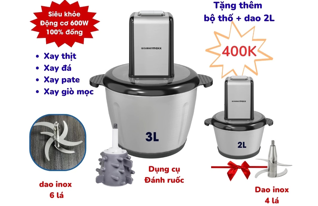 Máy xay thịt Gourmetmaxx GMB-3L 
