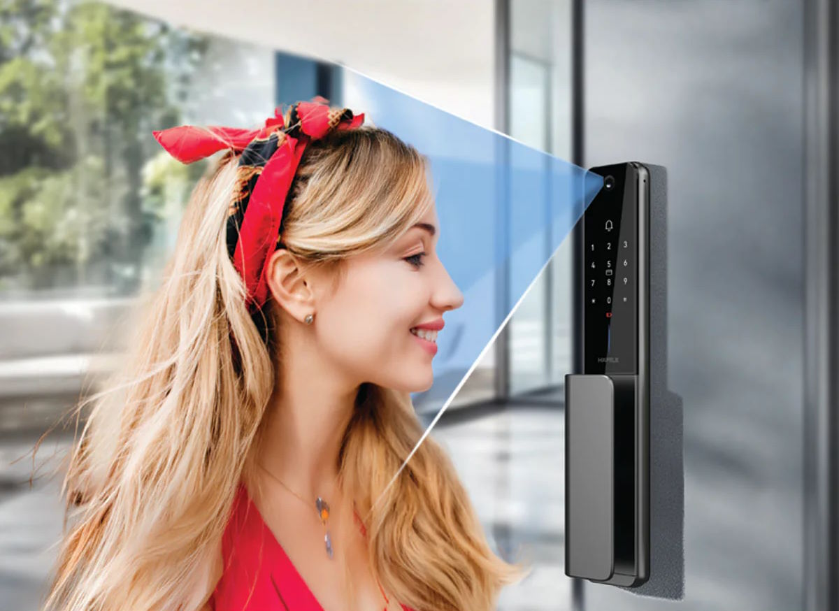 Camera tích hợp – Nâng cao an ninh ngay từ cửa ra vào Khóa điện tử Hafele Horizon PP2501W (499.21.224)