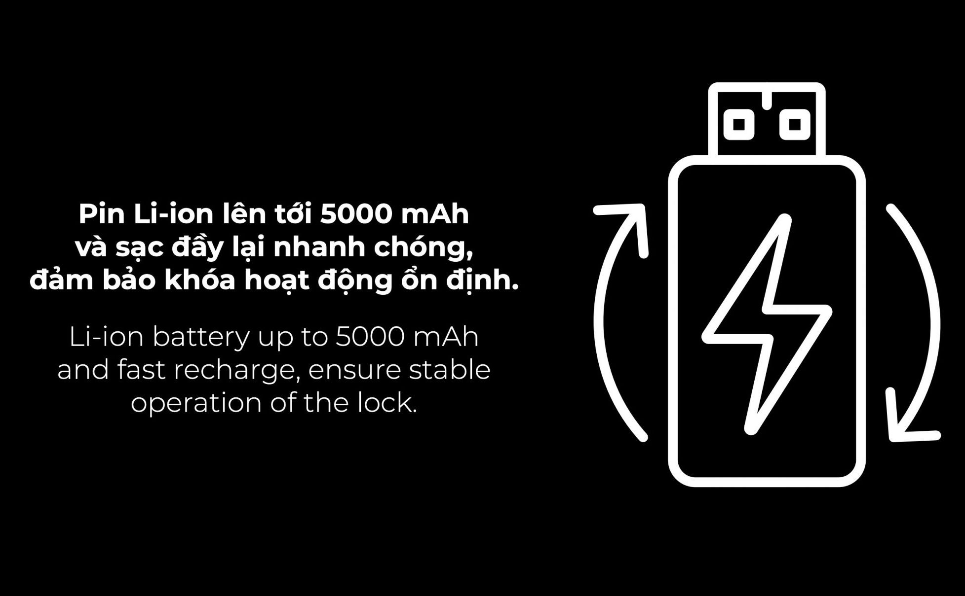 Pin dung lượng lớn, hoạt động ổn định trong nhiều điều kiện Hafele Horizon PP2501W