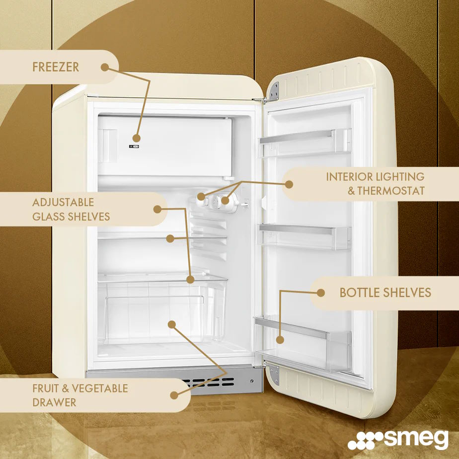 Tủ lạnh mini Smeg FAB10RCR6