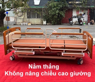 Giường y tế Lucass GB-3EW có lan can Giường y tế Lucass GB-3EW
