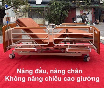 Giường bệnh nhân điện nâng hạ chiều cao Lucass GB-3EW Giường bệnh nhân điện nâng hạ chiều cao Lucass GB-3EW