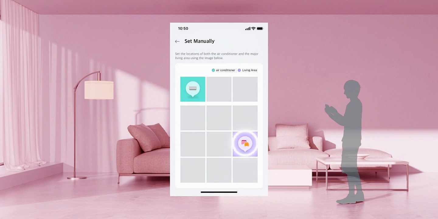 AI Air – Làm mát thông minh theo thói quen người dùng Máy lạnh LG Inverter IDC09M2