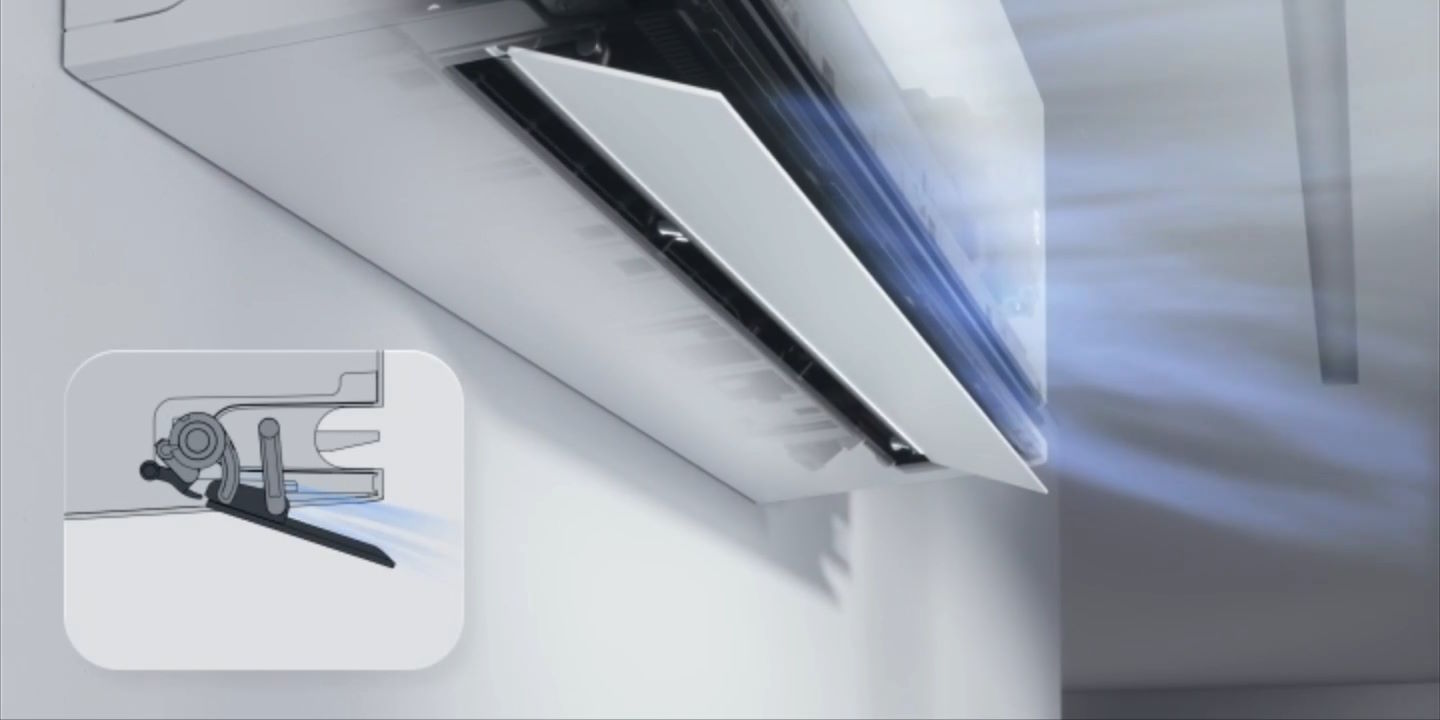Cửa gió kép Dual Vane – Phân bổ khí mát đồng đều Máy lạnh LG IDC09M2