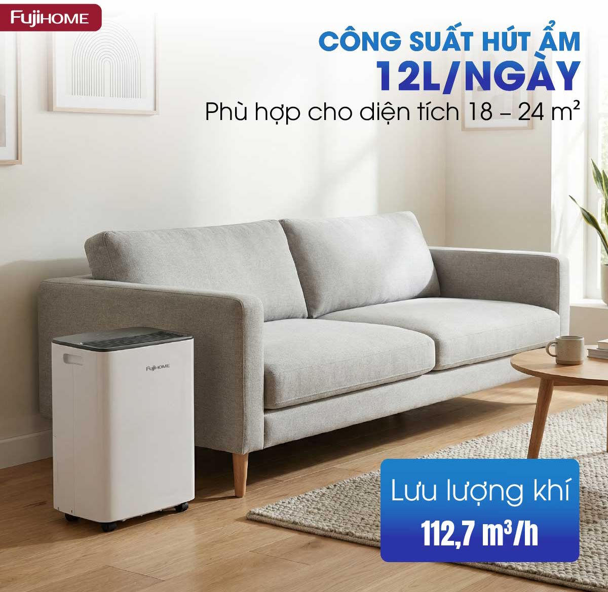 Máy hút ẩm Fujihome DH12LITE