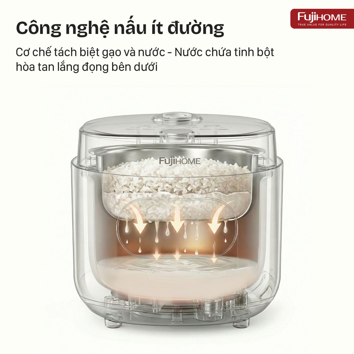 Nồi cơm điện Fujihome LowSugar RC12LS